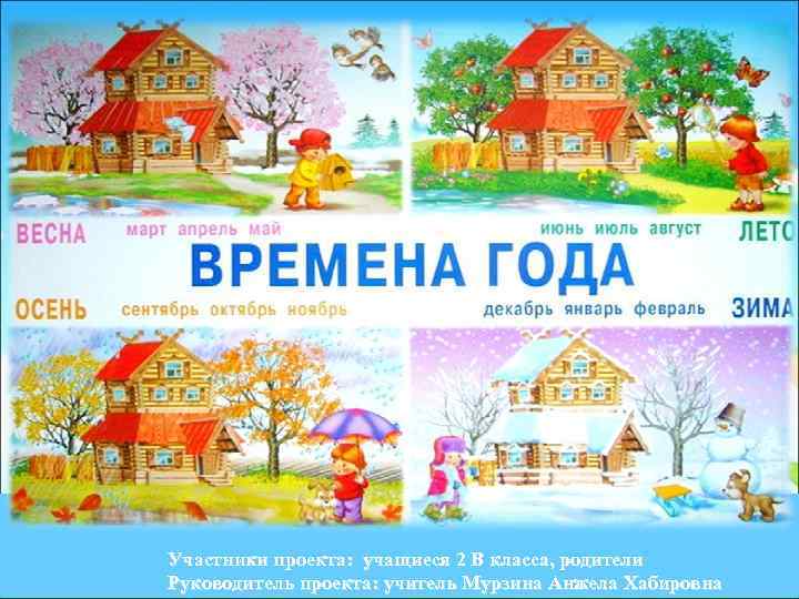 Участники проекта: учащиеся 2 В класса, родители Руководитель проекта: учитель Мурзина Анжела Хабировна 