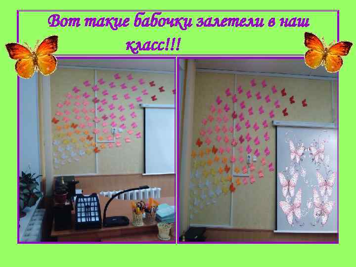 Вот такие бабочки залетели в наш класс!!! 