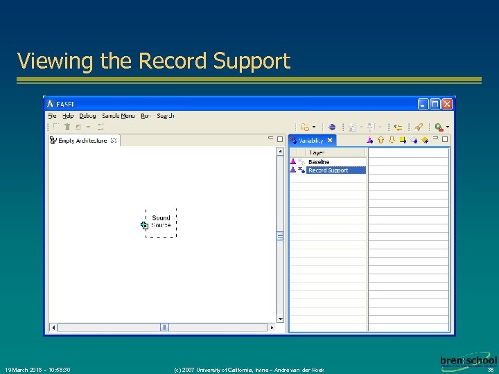 Viewing the Record Support 19 March 2018 – 10: 58: 30 (c) 2007 University