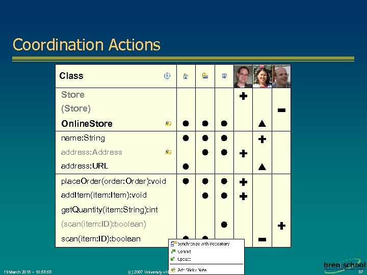 Coordination Actions Class Store (Store) Online. Store name: String address: Address address: URL place.