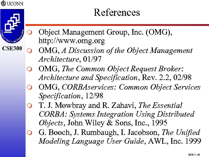 References CSE 298 CSE 300 m m m Object Management Group, Inc. (OMG), http: