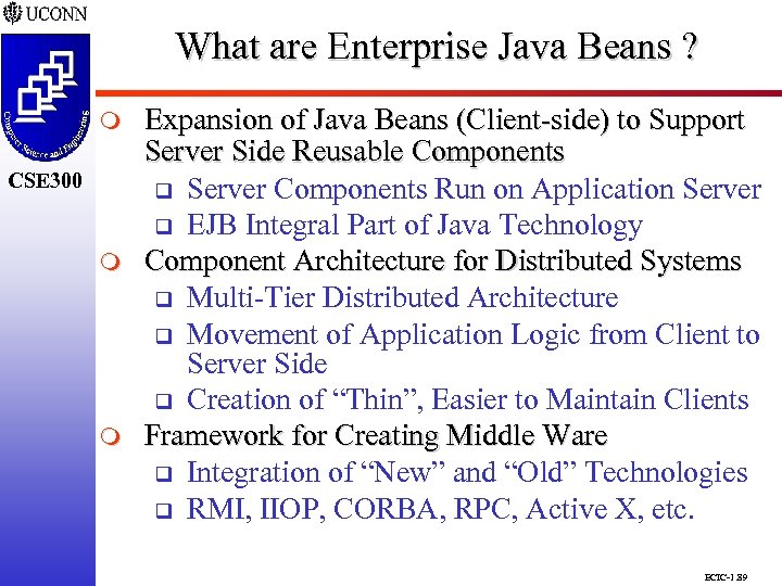 What are Enterprise Java Beans ? CSE 298 CSE 300 m m Expansion of