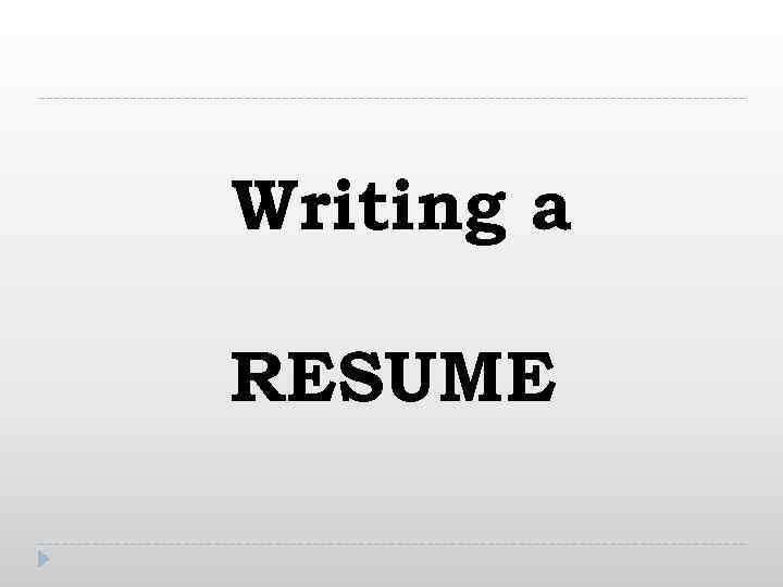 resume writing brantford