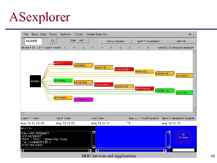ASexplorer NOC Services and Applications 38 