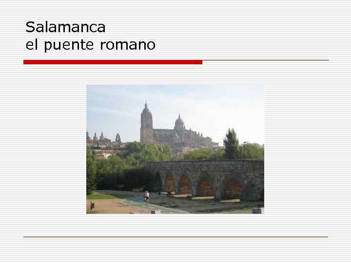 Salamanca el puente romano 