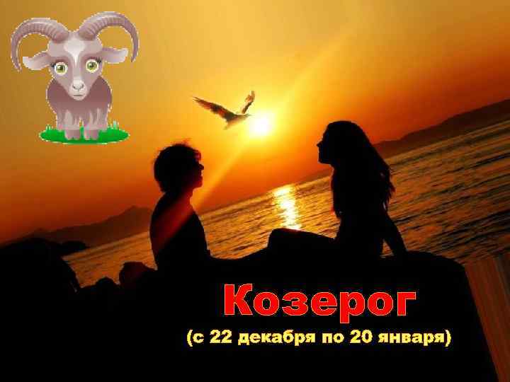 Козерог (с 22 декабря по 20 января) 