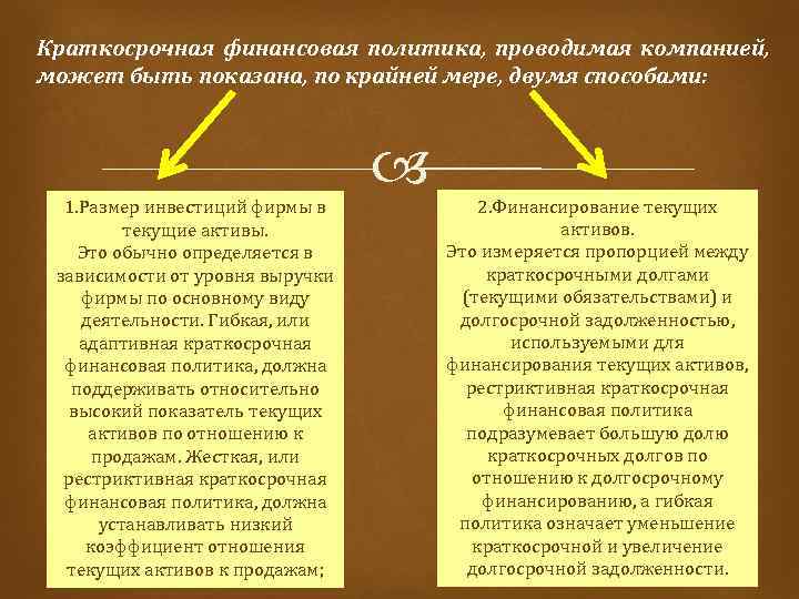 Финансовая политика это