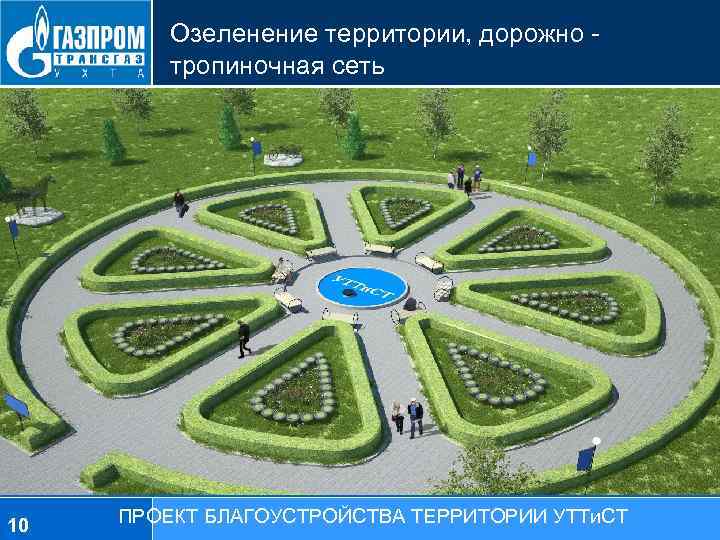 Озеленение территории, дорожно - тропиночная сеть 10 ПРОЕКТ БЛАГОУСТРОЙСТВА ТЕРРИТОРИИ УТТи. СТ 