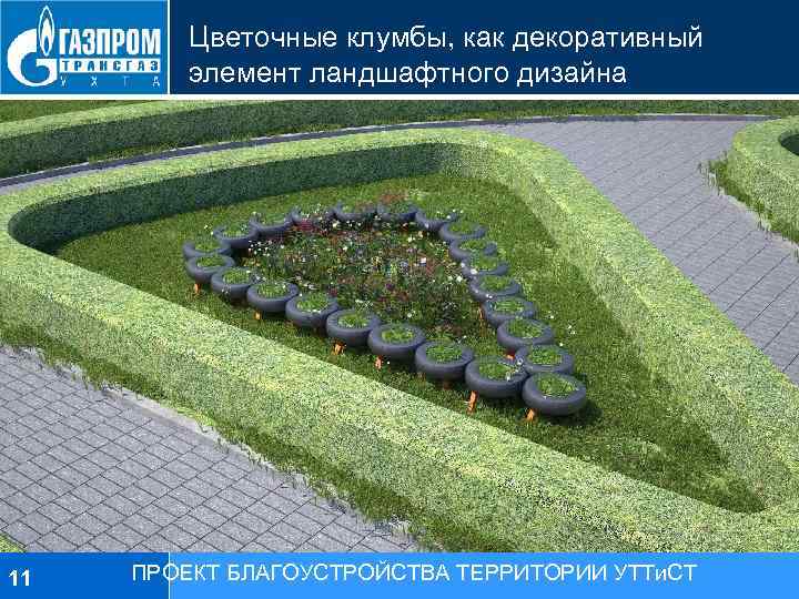 Цветочные клумбы, как декоративный элемент ландшафтного дизайна 11 ПРОЕКТ БЛАГОУСТРОЙСТВА ТЕРРИТОРИИ УТТи. СТ 