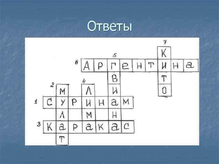 Ответы 