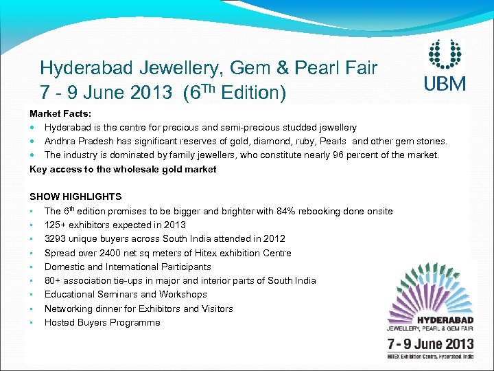  Hyderabad Jewellery, Gem & Pearl Fair 7 - 9 June 2013 (6 Th