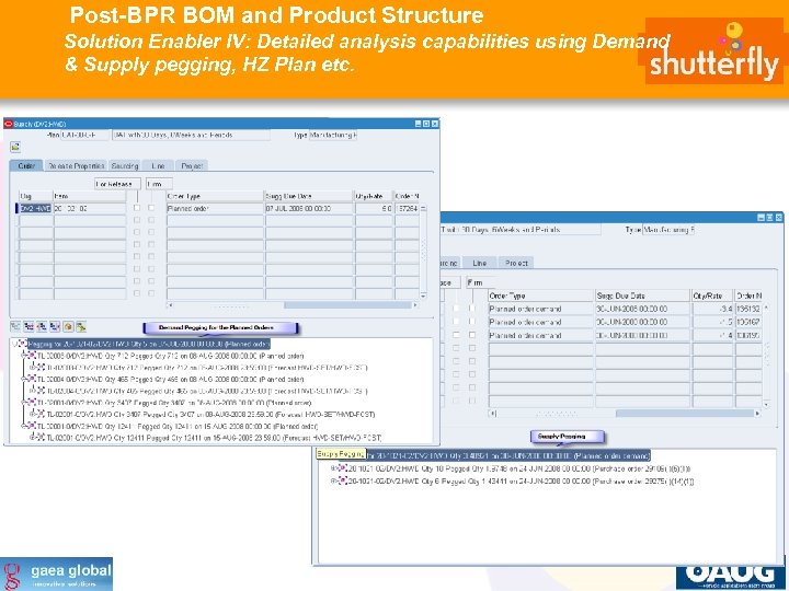 Post-BPR BOM and Product Structure Solution Enabler IV: Detailed analysis capabilities using Demand &