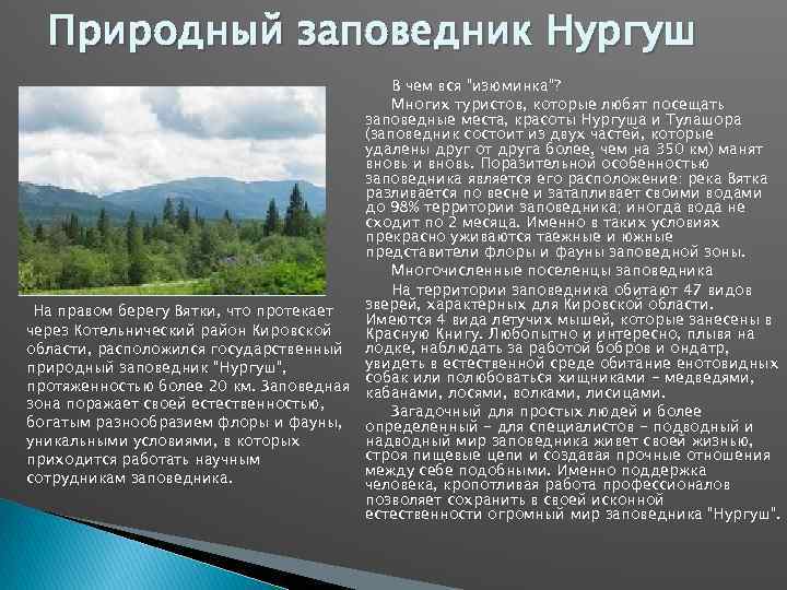 Презентация достопримечательности кировской области