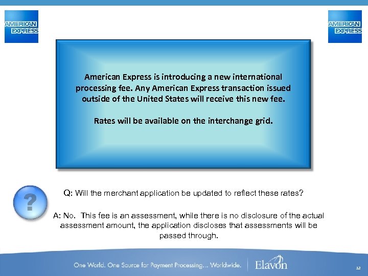 American Express is introducing a new international processing fee. Any American Express transaction issued