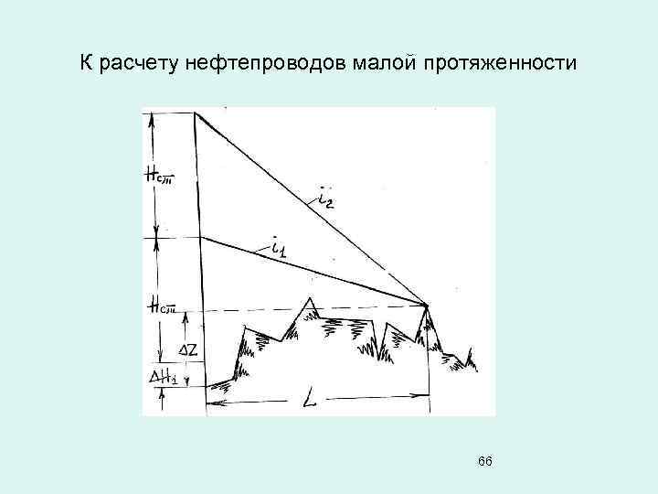 К расчету нефтепроводов малой протяженности 66 