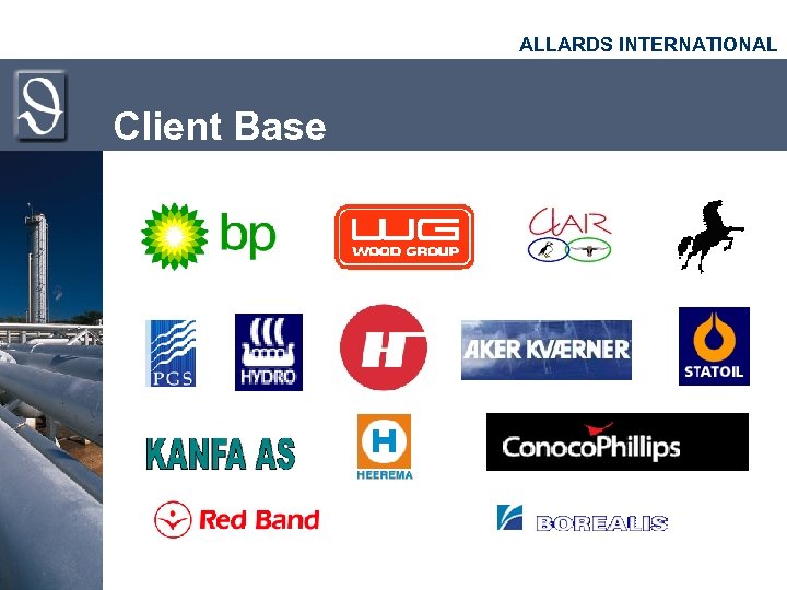 ALLARDS INTERNATIONAL Client Base 