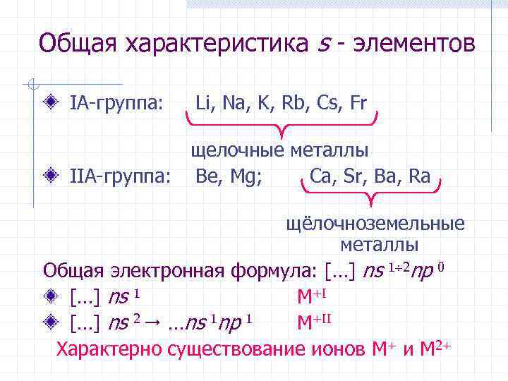 Общая характеристика элементов 1а группы химия 9 класс презентация