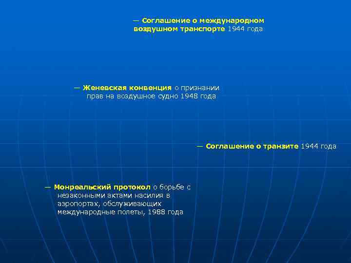 Воздушное право презентация