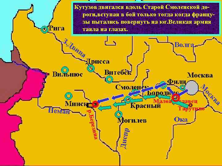 Кутузов отступлении французов город 7 раз пе. В ходе разыгравшегося Старой Смоленской до. Узнав
