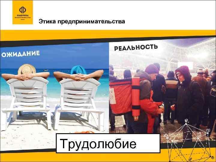 Этика предпринимательства Трудолюбие 