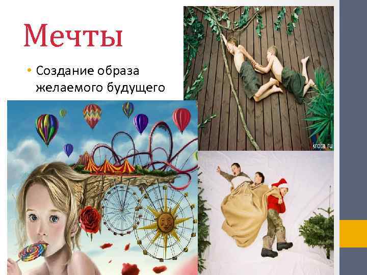 Мечты • Создание образа желаемого будущего 