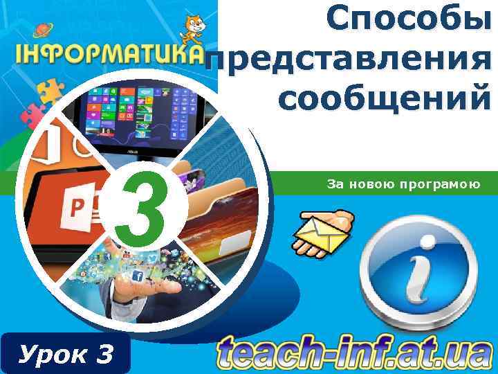 Способы представления сообщений 3 Урок 3 За новою програмою 