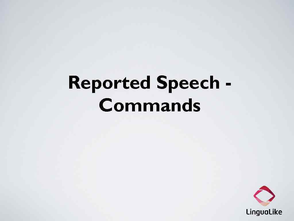 Reported Speech Commands 