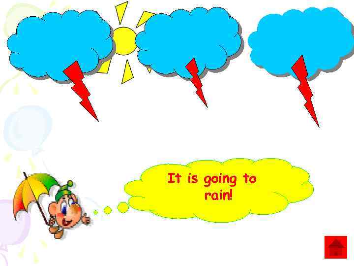 It is going to rain! 