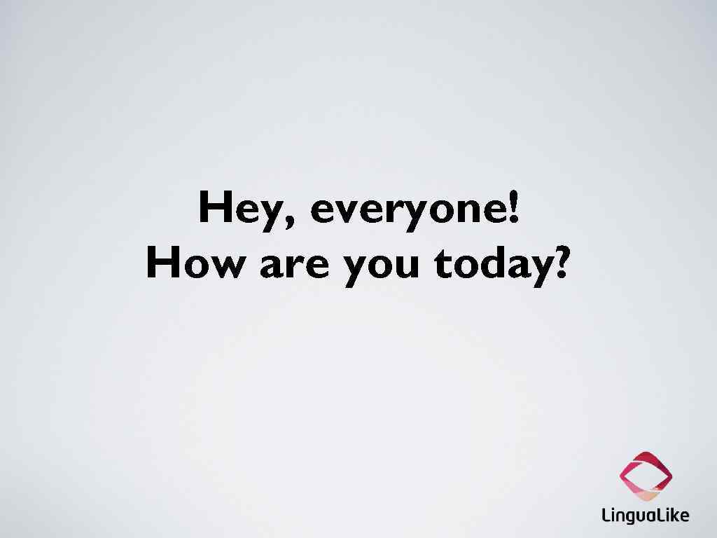 Hey, everyone! How are you today? 