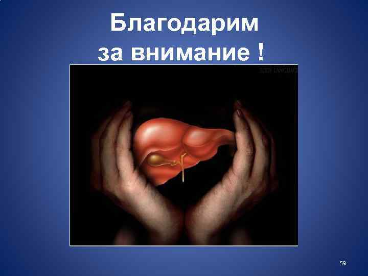  Благодарим за внимание ! 59 
