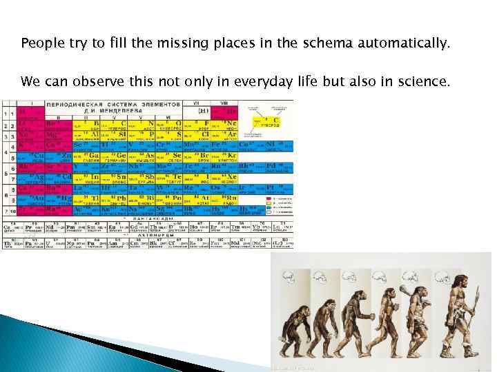 People try to fill the missing places in the schema automatically. We can observe