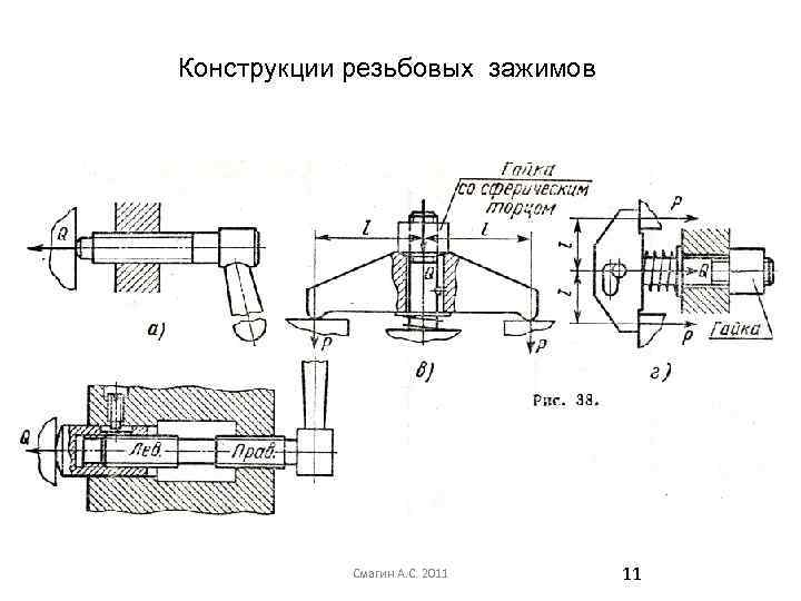 Конструкции резьбовых зажимов Смагин А. С. 2011 11 