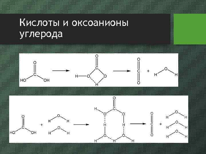 Кислоты и оксоанионы углерода 