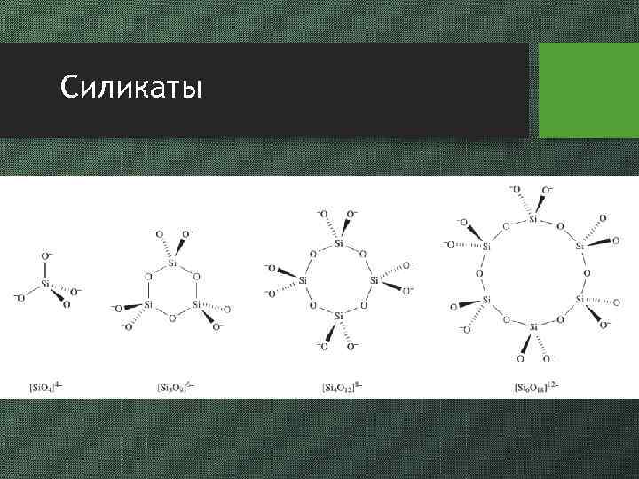 Силикаты 