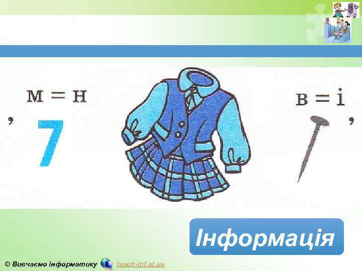 Інформація © Вивчаємо інформатику teach-inf. at. ua 