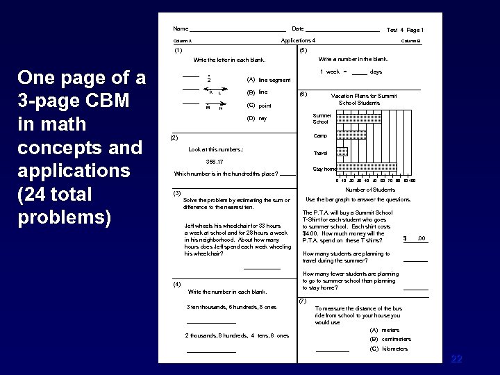 Name ________________ Date ____________ Applications 4 Column A (1) Column B (5) Write a