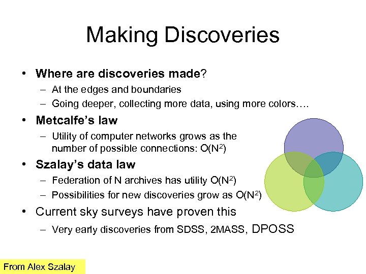 Making Discoveries • Where are discoveries made? – At the edges and boundaries –