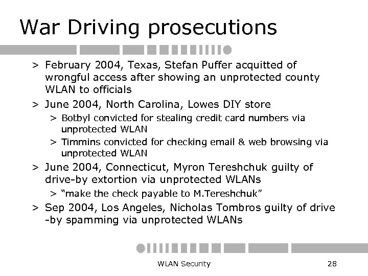 War Driving prosecutions > February 2004, Texas, Stefan Puffer acquitted of wrongful access after