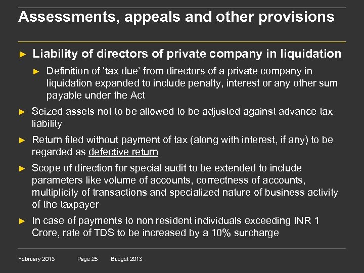 Assessments, appeals and other provisions ► Liability of directors of private company in liquidation