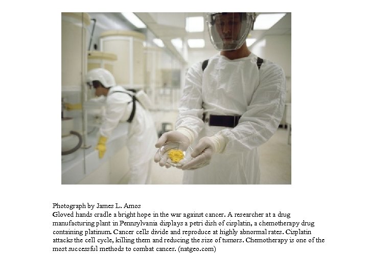 Photograph by James L. Amos Gloved hands cradle a bright hope in the war