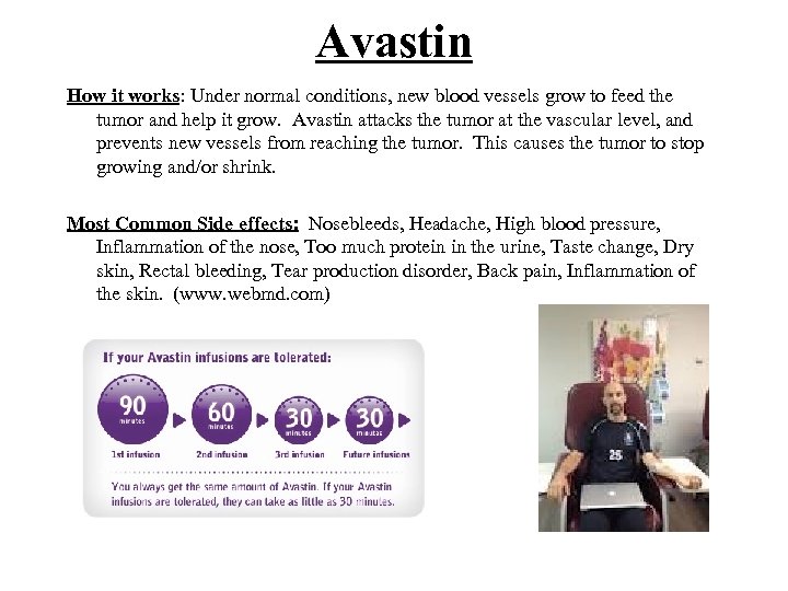 Avastin How it works: Under normal conditions, new blood vessels grow to feed the