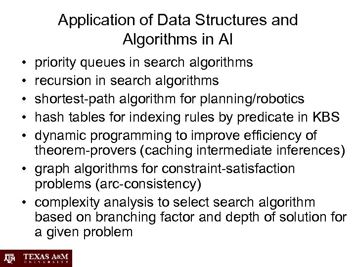 Application of Data Structures and Algorithms in AI • • • priority queues in