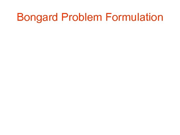 Bongard Problem Formulation 