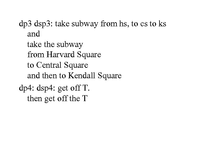 dp 3 dsp 3: take subway from hs, to cs to ks and take