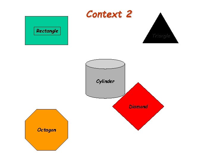 Context 2 Rectangle Triangle Cylinder Diamond Octagon 