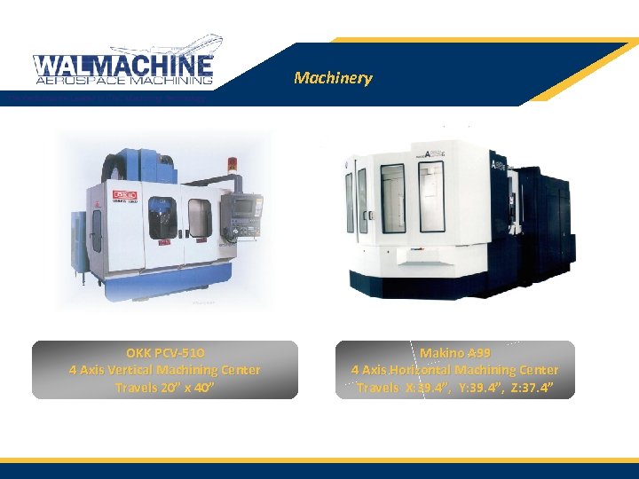 Machinery The Performance Leader in CNC Machining Technology OKK PCV-510 4 Axis Vertical Machining