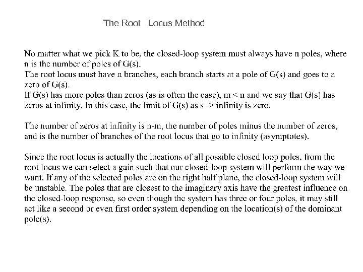 The Root Locus Method 