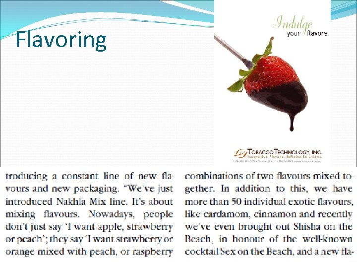 Flavoring 