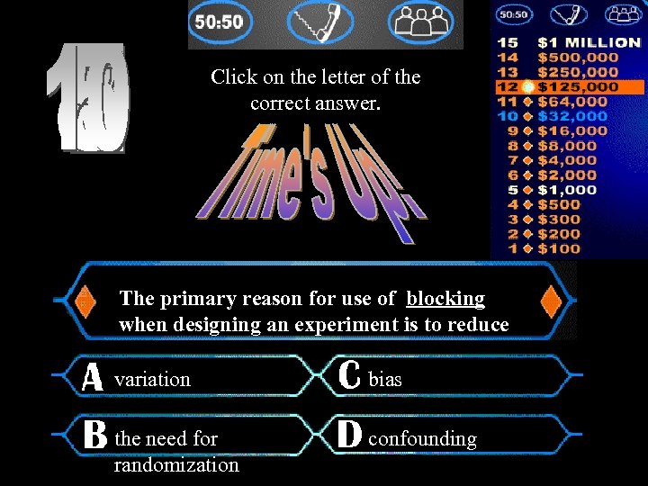 Click on the letter of the correct answer. The primary reason for use of