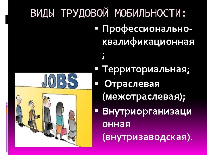 Виды социальной мобильности презентация